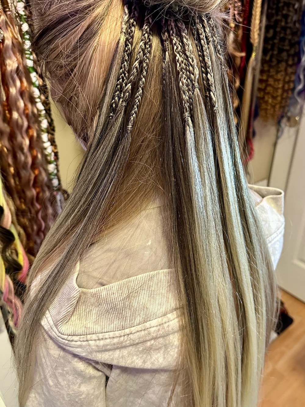 ( Custom Order) Ponytail Extension - Natural Blonde Blend